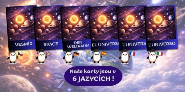 Ukázka kartiček Vesmír