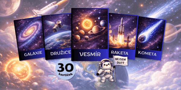 Vesmír – jazykové kartičky